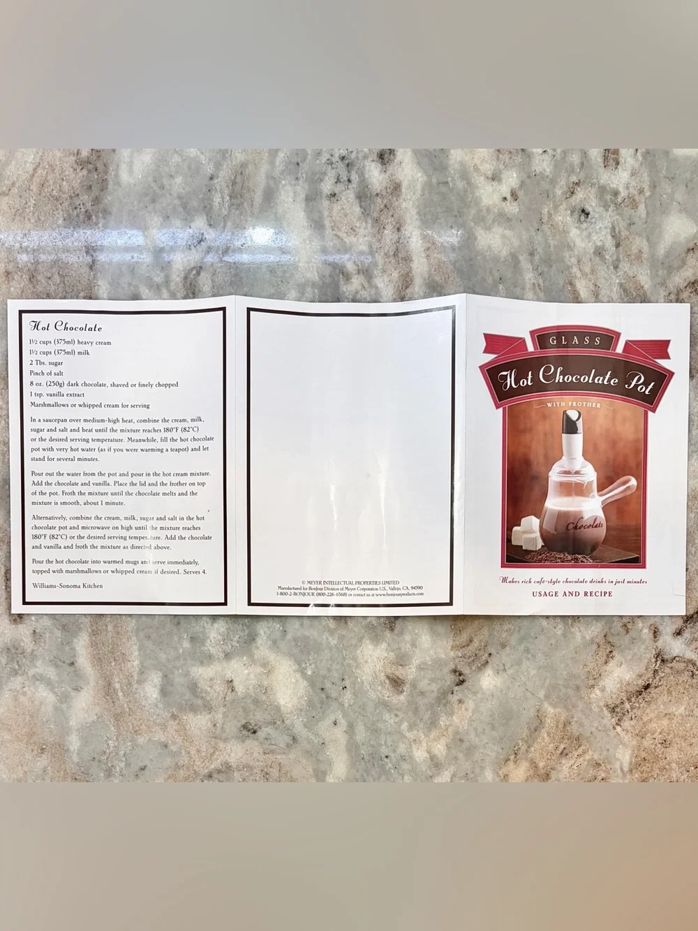 NWT! ☕️ Williams Sonoma Hot Chocolate Pot with Frother